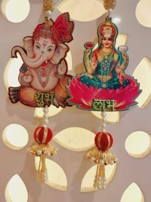 Handmade Diwali Decorative Shubh Labh / Wall hanging 06